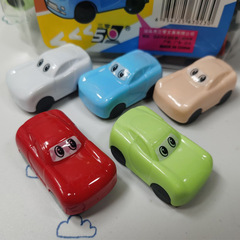 卡通創意汽車卷筆刀單孔糖果色汽車鉛筆刀 簡約學生文具 廠家直供