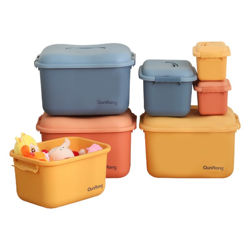 Детские игрушки, пластиковый ящик для хранения, большая коробка для хранения закусок, косметики, настольный ящик для хранения строительных блоков, ящик для хранения магнитных листов