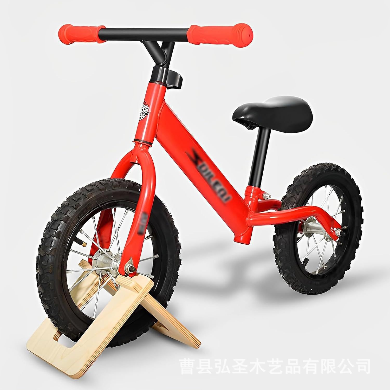 Soporte de bicicleta de madera Soporte de exhibición de bicicleta para niños Soporte de bicicleta para interiores Equilibrio Soporte de bicicleta para niños