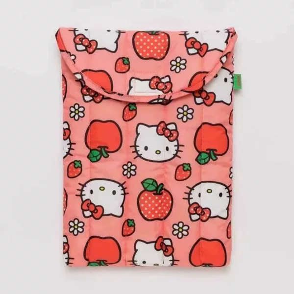 Japanese Style Cartoon Cute Kitty Cat Print 13inch Tablet Protection Bag Laptop Bag Tablet Cosmetics Bag