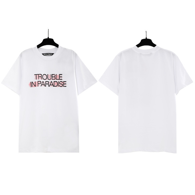 PALM半袖の正しいバージョン パームエンジェルス ヘッドレスベア エンジェルス バタフライプリント Tシャツ テディベア 半袖|undefined