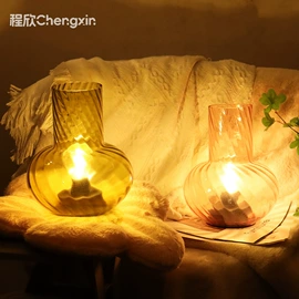 玻璃工艺品;装饰台灯;装饰花瓶