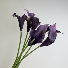 EVA马蹄莲仿真花手感海宇马蹄莲假花单枝婚庆装饰插花花艺假花