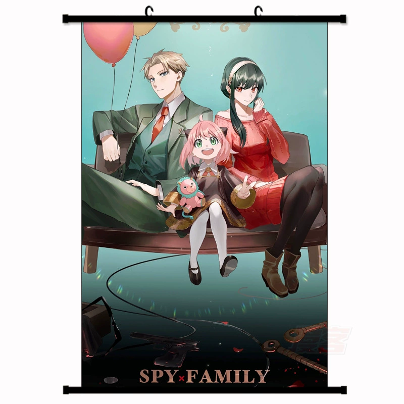 Шпионский постер постер вокруг анимационных периферий для поколения Amazon SPY × Family