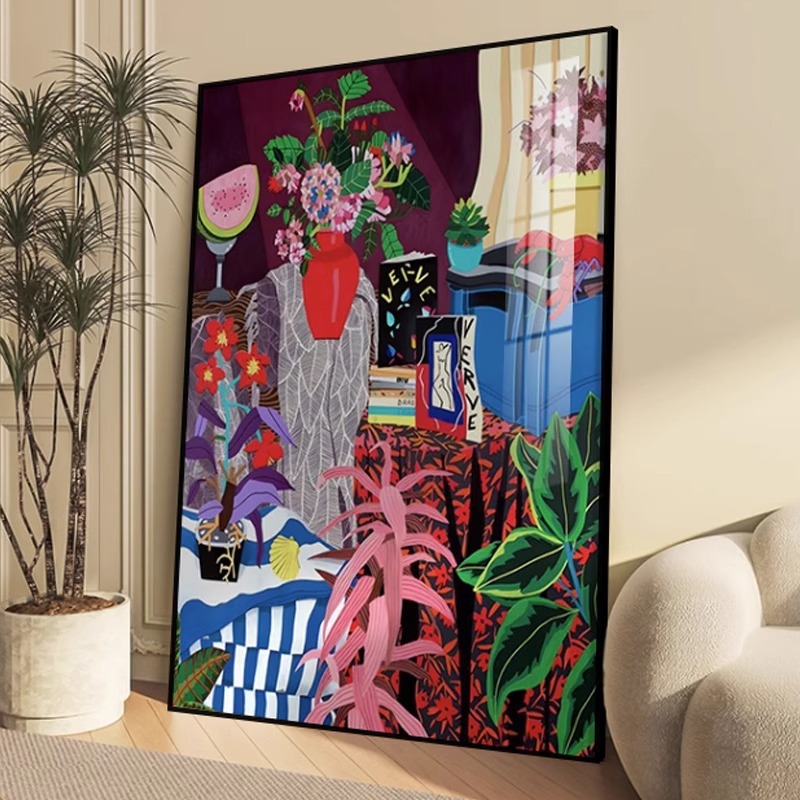 马蒂斯抽象派挂画客厅大幅落地装饰画高级感小众艺术沙发背景油画