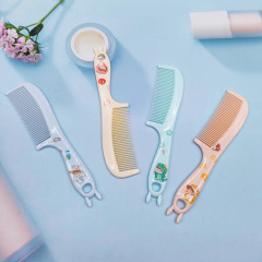 Cute cartoon small comb student portable comb for kids baby-shaped dense-tooth beauty comb with thermoplastic material