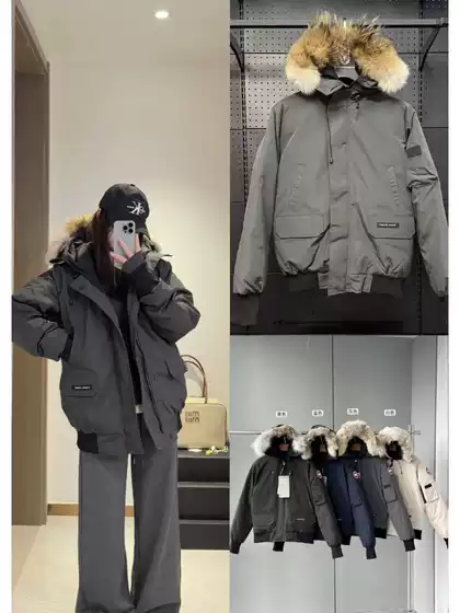 01 Big Goose Pilot Jacket Men's and Women's Winter Three-Proof Fur Collar down Jacket Couple Thickened Outdoor Workwear
