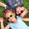 Classic sunglasses, multicoloured beach glasses solar-powered, family style, European style