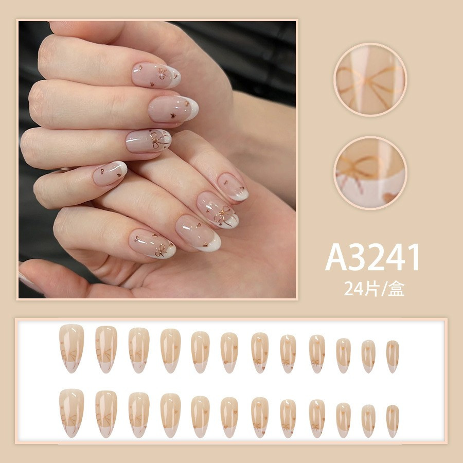 温柔甜美御姐少女学生小清新高级感晕染渐变穿戴甲美甲爆款合集