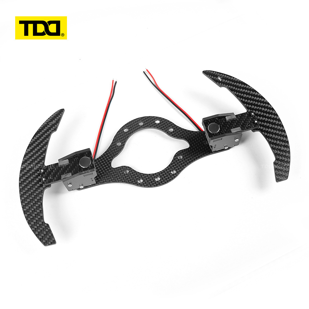 Universal Carbon Fiber Magnetic Paddle Shifters Racing Steering Wheel Universal (Steering wheel) - style-1