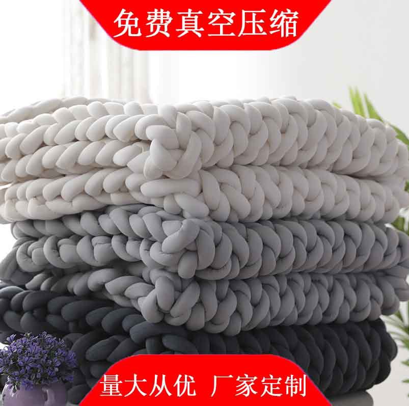Sofa, knitted duvet for sleep