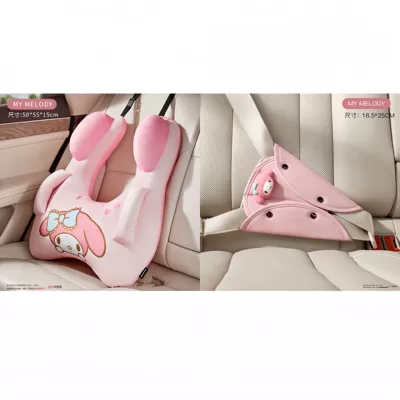 Headrest – Children's Pillow Car Sleeping - melody-pillow-triangle-leather-shoulder-pad-set