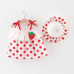 2022 New Summer Girls' Printed Suspender Princess Dress for Kids, Baby Girl's Summer Skirt 1066