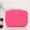 Handheld cosmetic bag for traveling, polyurethane mirror, storage system, new collection