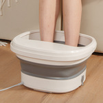 坊锐便携式可折叠泡脚桶家用过小腿保温带盖宿舍按摩足浴洗脚盆子