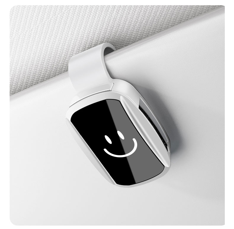 Car Glasses Clip Holder, Safe Journey, Car Sunglasses, Multifunctional Vip Clip Sunglasses Holder, Smiley Face Universal