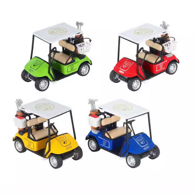 Amazon cross-border alloy car toy alloy golf cart children's alloy car toy alloy pull-back car