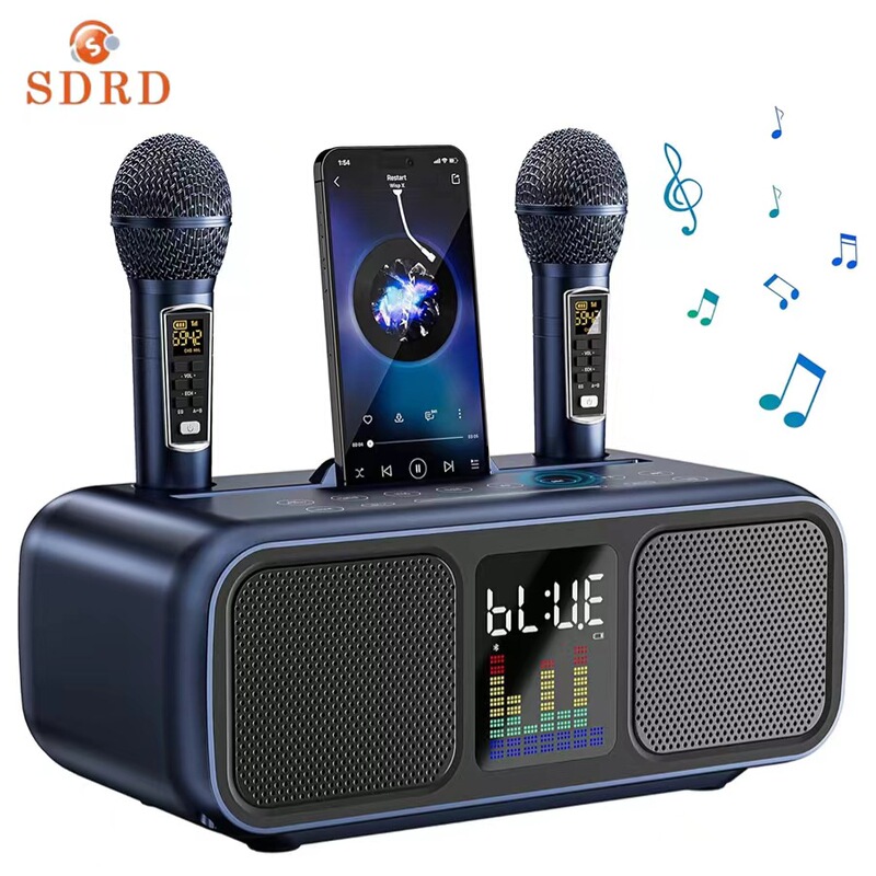 New SD318 microphone TV mobile phone universal KTV wireless bluetooth stereo double chorus New SD318 microphone TV mobile phone universal KTV wireless bluetooth stereo double chorus