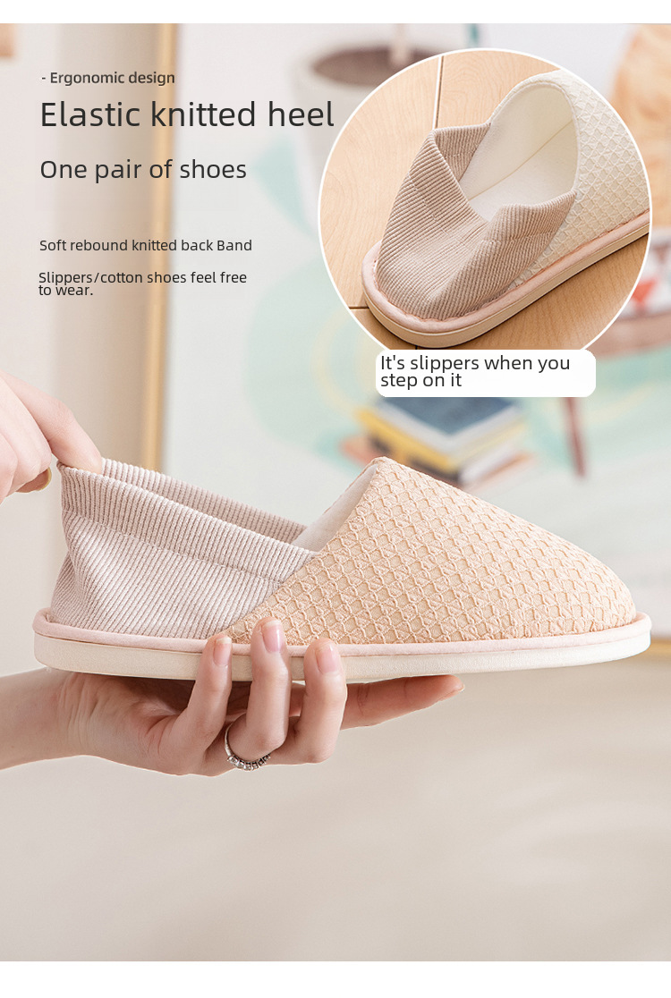 Yuezi Shoes Spring and Autumn Bag Heel Postpartum Pregnant Women's Shoes Autumn and Winter Pure Cotton Soft Bottom Breathable Indoor Maternal Home Cot_voghion.com