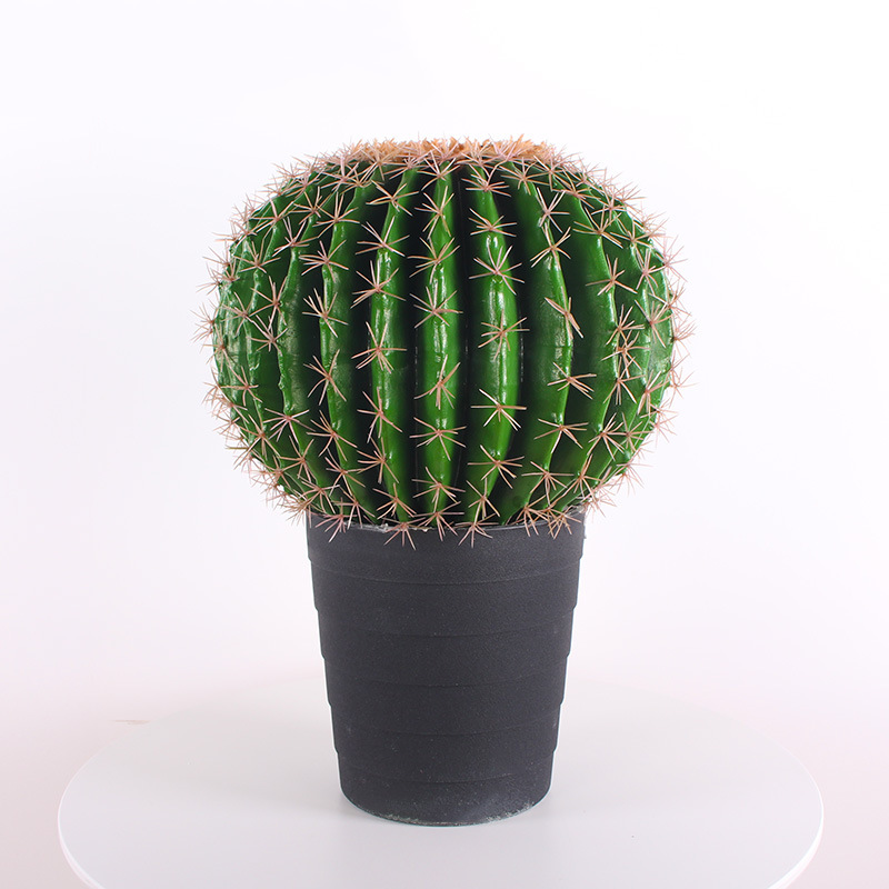Planta tropical para paisajismo, columna de cactus de poliuretano, planta artificial grande en maceta, cactus de desierto, vara de medición decorativa. image 21