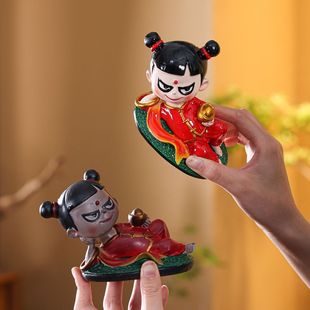 Nezha Color-Changing Tea Pet Creative Tea Set Ornaments Tea Tray Genuine Decoration Officially Authorized Tea Pet Color-Changing Nezha
