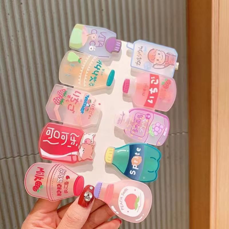 Nueva fruta bebida de Soda clip de pato lindo ins dulce niñas corazón estudiantes clip de borde Bangs clip accesorios para el cabello