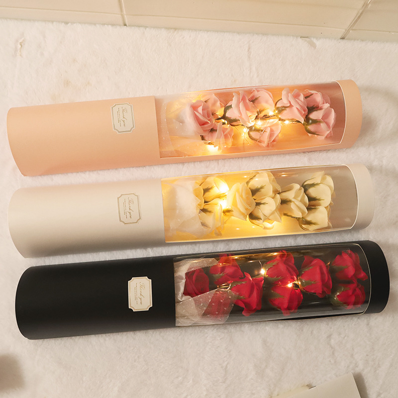 Mother's Day Gift Exports Soap Flower Bouquet Finished Hug Tub Rose Flower Bouquet Simulated Valentine's Day Flower Bouquet