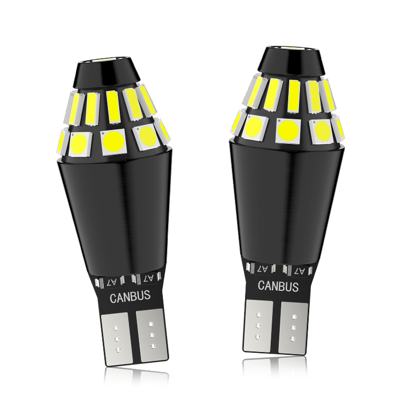 新品t15解码超亮倒车灯4014+3030汽车信号灯尾灯led刹车灯w5w灯泡