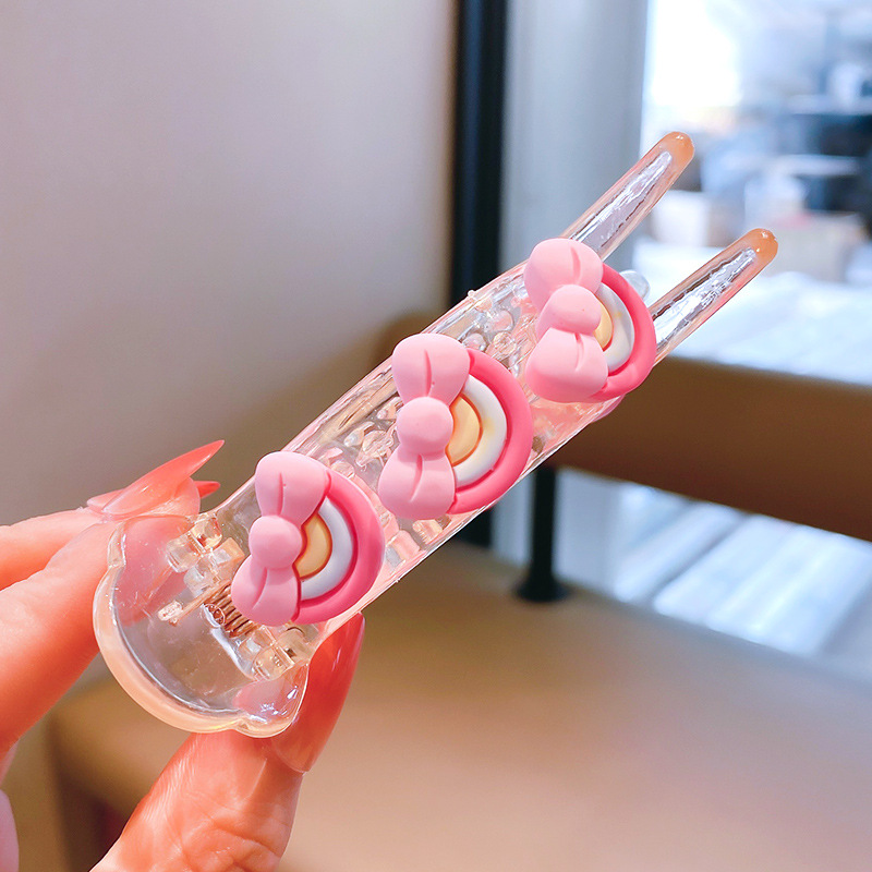 Pinza de pelo de los niños del estilo coreano 2022 nuevas niñas cabeza de bola updo horquilla fija verano bebé lindo horquilla