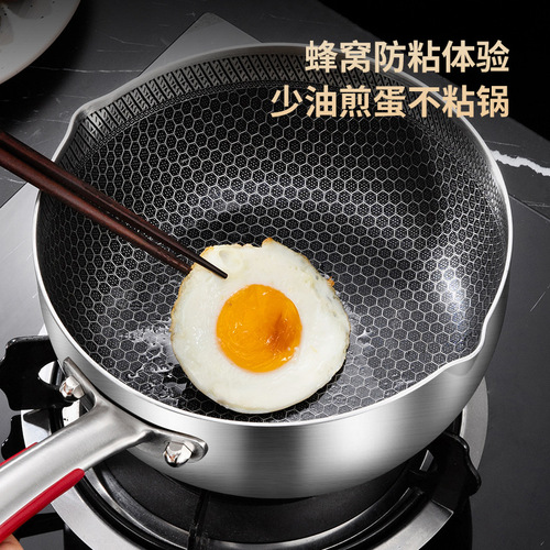 316 Japanese Snow Peak Pot Stainless Steel Milk Pot Household Baby Food Pot Non-stick Pan Frying Pot Stir-frying Pot Stewing Pot