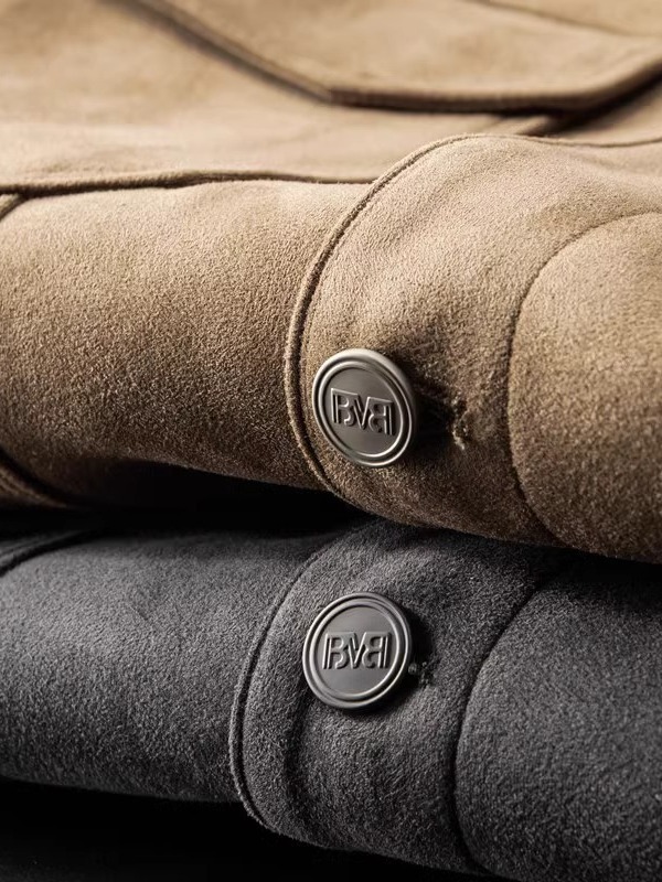 Japanese style retro lapel jacket men's 2023 autumn new high-grade suede casual all-matching coat top