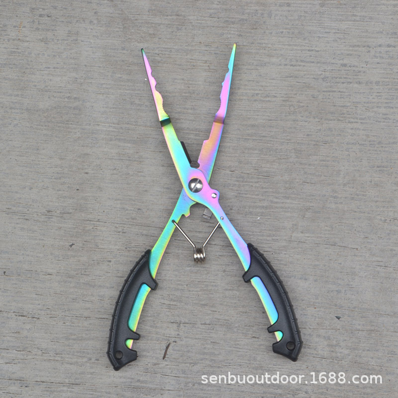 420 de acero inoxidable multiusos Luya alicates gancho de pesca línea de pesca clip PE línea de pesca tijeras alicates de pesca al aire libre