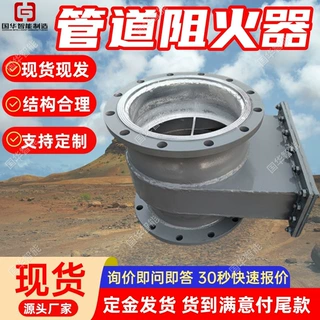 支持定制管道阻火器 不锈钢材质  GZW系列管道阻火器