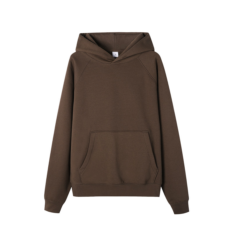 Traje deportivo de hombre de peluche grueso, ropa deportiva casual de dos piezas, ropa de moda americana con sudadera encapuchada personalizada