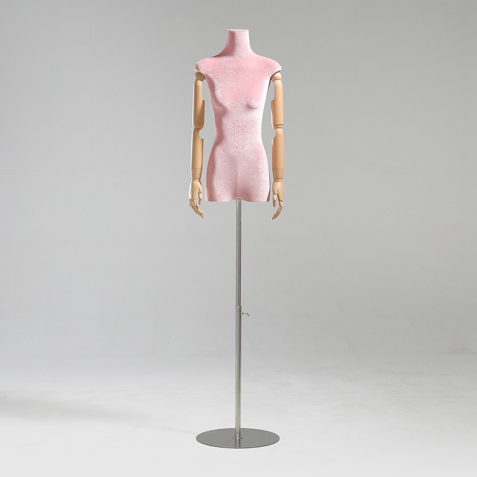 Modelo de tienda de ropa estante de exhibición de terciopelo pecho plano cuerpo plano ropa de mujer modelo de busto accesorios ventana estante modelo de plataforma image 43