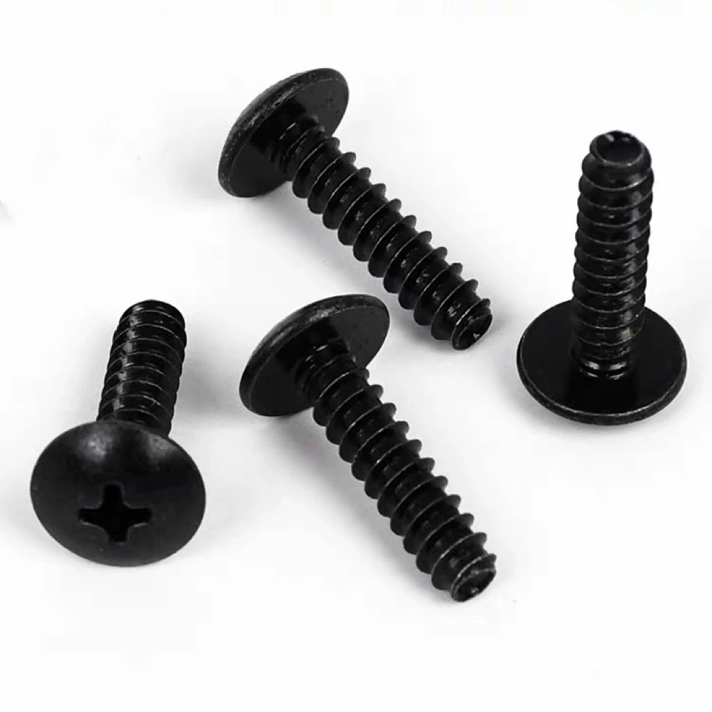 Большая плоская головка самонасадка хвоста черный мотоцикл электрический автомобиль универсальный корпус винт самонасадка винт зажим