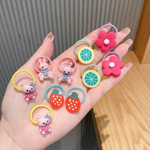 Baby rubber band small children's hair accessories infant headband children's rubber band baby headwear thumb hair tie wholesale