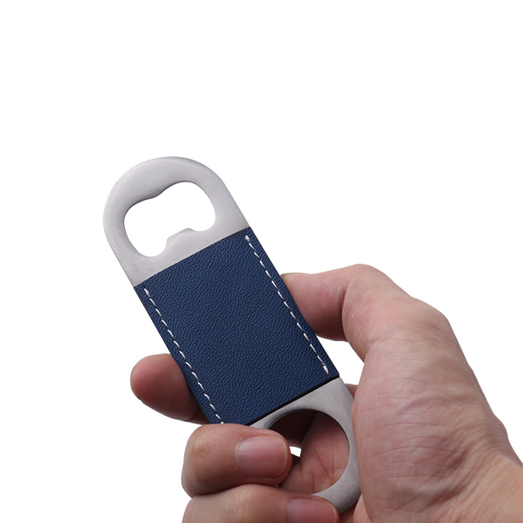 Transfronterizo spot TEMU venta caliente DIY acero inoxidable abertura de botellas logotipo grabado con láser abertura de botellas corteza