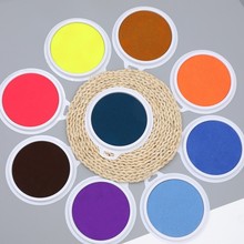 幼儿园手指画颜料儿童用品涂鸦手绘可水洗圆形彩绘海绵印泥印盘