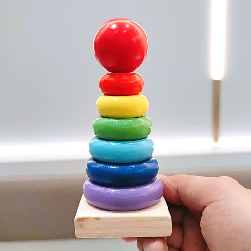 宝宝积木婴幼儿童早教益智玩具 蒙氏敲琴绕珠五合一木制玩具套装|undefined