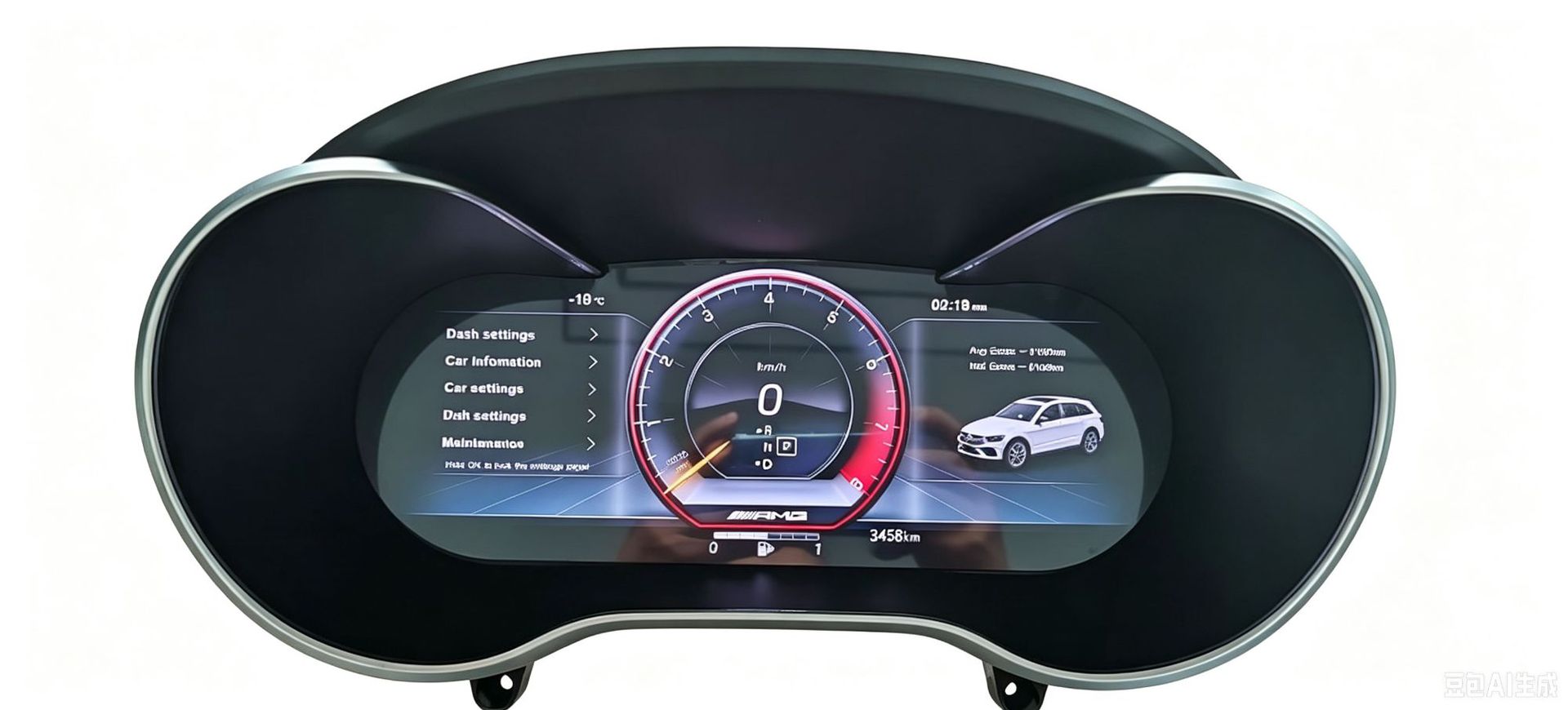 Suitable for Mercedes-Benz Glc/C-Class W205/Ntg5.0 Upgrade to Full Lcd Instrument Panel, Plug and Play, Non-Destructive Connection