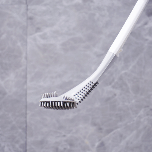 Xiangjia new golf toilet brush soft rubber long handle no dead angle toilet cleaning brush self-opening and leak-proof base