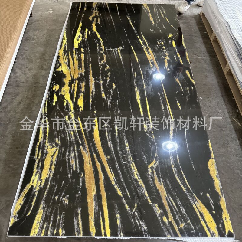 Uv壁板プリント画金板木の装飾面の炭素結晶板倉庫里南の箔押し透明板の波板の背景壁|undefined