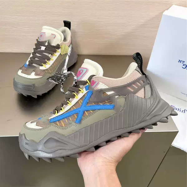Putian shoes ODSY 1000 thick-soled height-increasing shark-tooth dad shoes, casual and versatile OW arrow sneakers