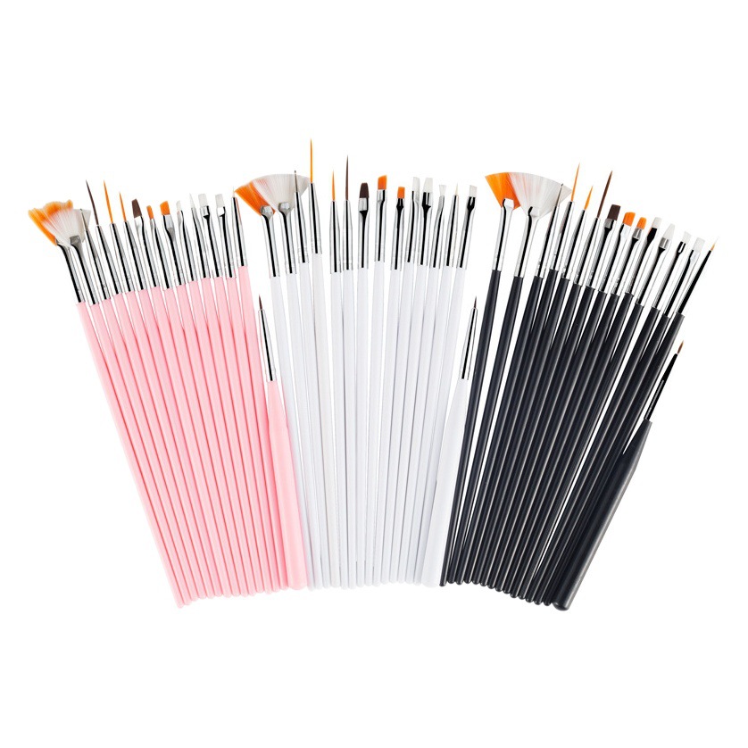 Set de 15 pinceles para uñas, decoración, esculpido y pintura, herramienta profesional de manicura