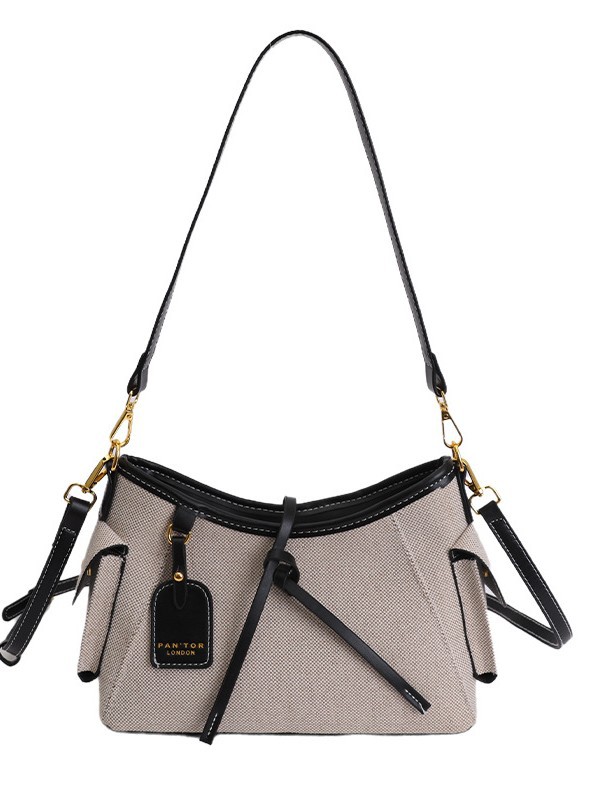 Bolsas de tendencia transfronterizas para mujeres 2026 nueva moda lino de hombro mochila de viaje casual bolsa de mano image 6