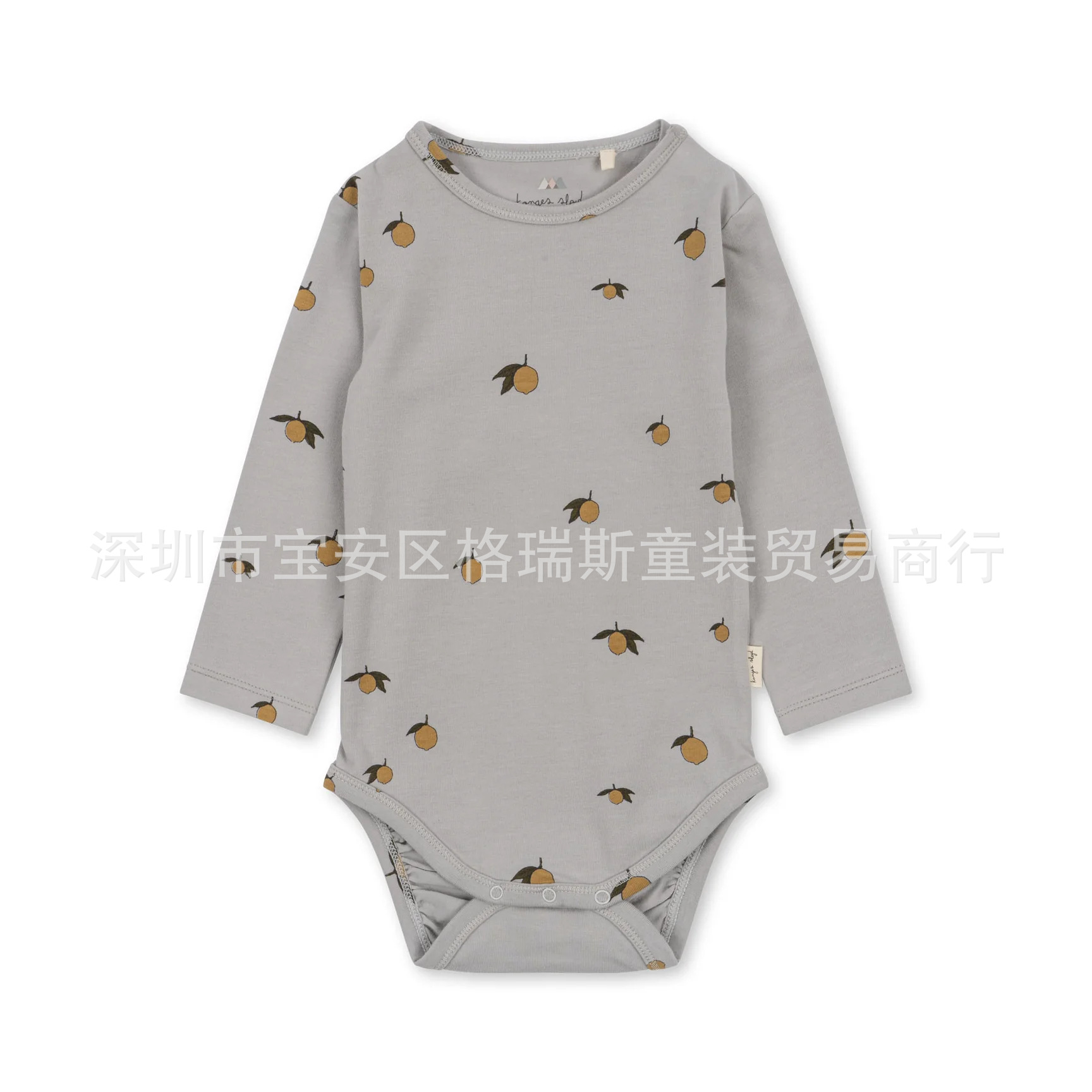 스팟 크 레몬 긴 소매 랩 방귀 옷