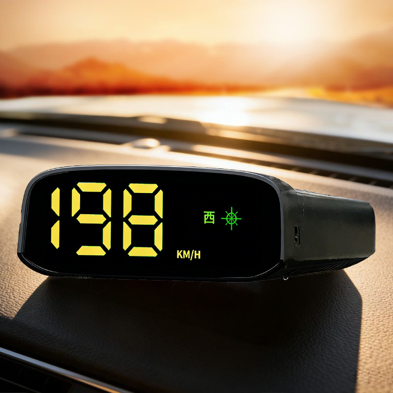 Universal Car-Mounted Seven-Color Solar-Powered Hud Head-Up Display with Navigation, Beidou Satellite, and Portable Screen