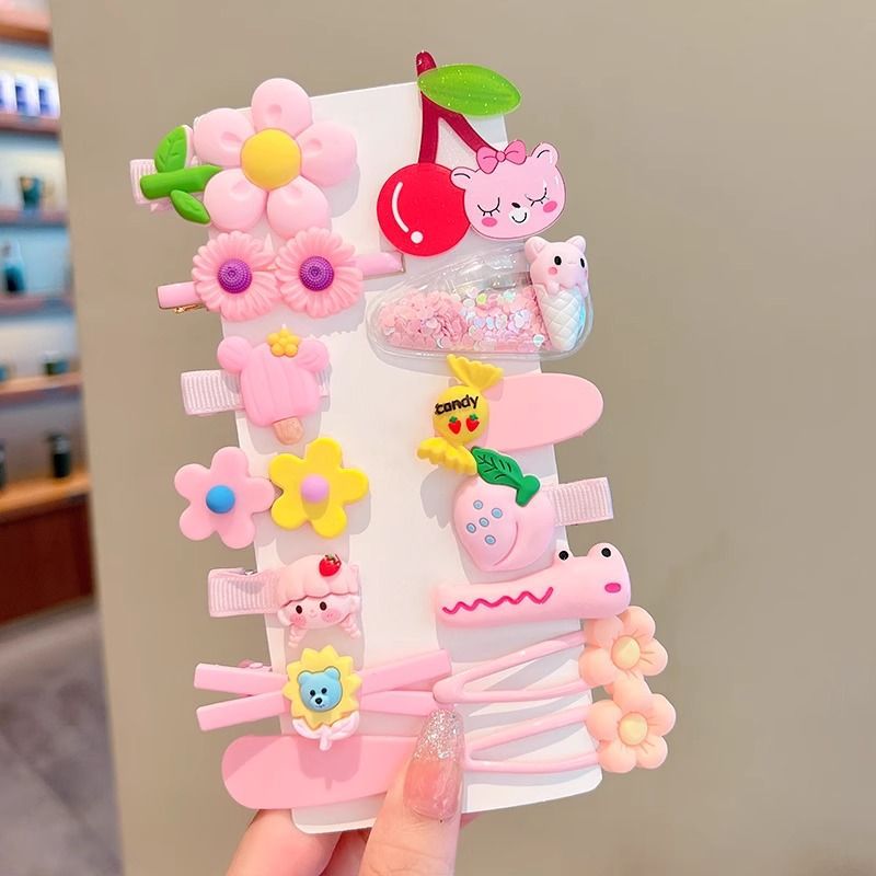 Cutie Kids Hairpin Set Coreano Baby Broken Hairpin Girl Back Brain Hairpin tocado de dibujos animados conejo frange clip