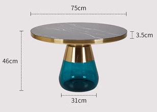 Blue, black, glass, big